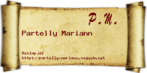 Partelly Mariann névjegykártya