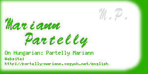 mariann partelly business card